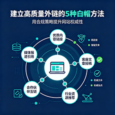 江口建站-建立高质量外链的5种白帽方法